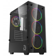 GABINETE RAPTOR SENTINEL TG MID-TOWER RGB FAN X4