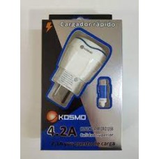 CARGADOR KOSMO IPHONE 4,2A