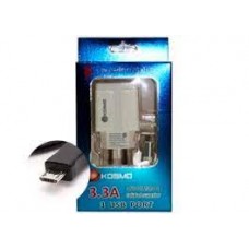 CARGADOR KOSMO MICRO USB X3  220V / 3.3A