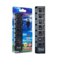 HUB USB 7 PUERTOS GLOBAL CON TECLA ENCENDIDO INDIVIDUAL