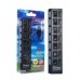 HUB USB 7 PUERTOS GLOBAL CON TECLA ENCENDIDO INDIVIDUAL